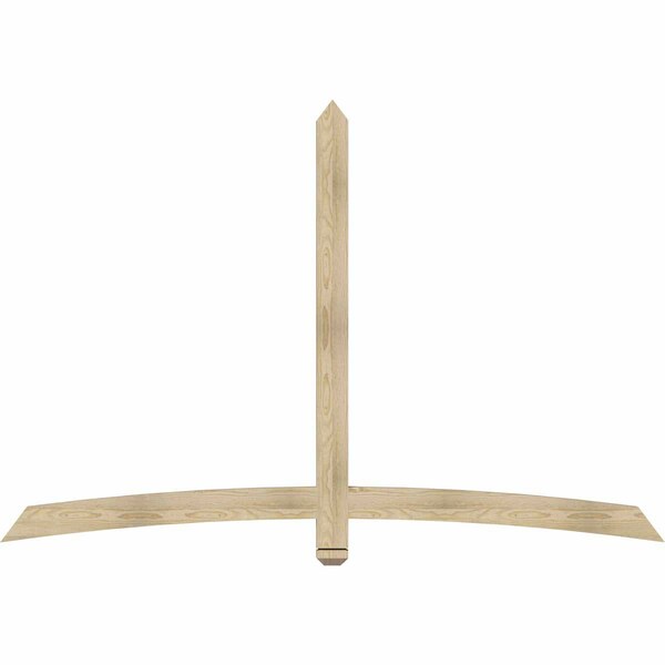 Ekena Millwork Bellingham Rough Sawn Timber Gable Bracket, Douglas Fir, 84"W x 56"H x 2"D x 4"F, 16/12 Pitch GBW084X56X0204BEL00RDF - main